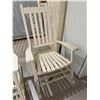 Image 1 : Wood High Back Porch Rocker Painted White