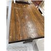 Image 3 : Vintage Oak Trestle Table * Heavy Duty Work Surface (Top of table measures: 2" thick x 39" wide x  6