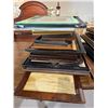 Image 1 : Stack of Assorted Picture Frames * Wide range of sizes, materials, and eras * Majority are empty