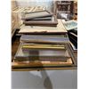 Image 1 : Stack of Assorted Picture Frames * Wide range of sizes, materials, and eras * Majority are empty