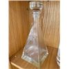 Image 1 : Heavy Geometric Cystal Decanter (11" tall on a 5.5" x 5.5" base)