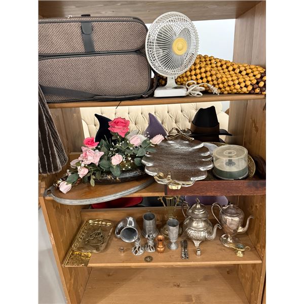 3 Shelves of Household and Decorative Goods * Some Vintage