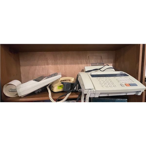 Shelf of Vintage Electronics * Featuring the 1990s Motorola Flip Phone (No charger)