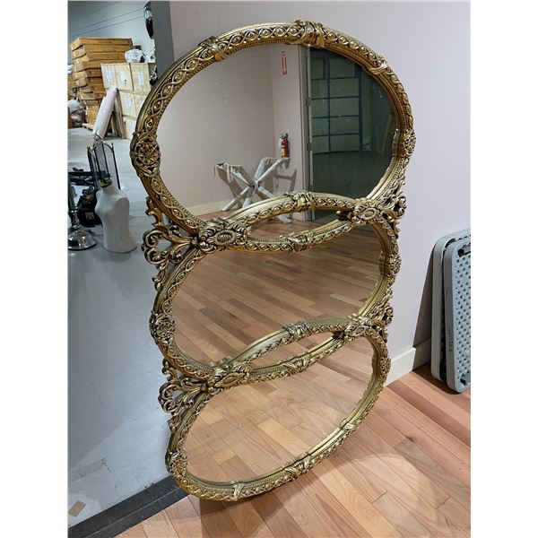 Large Gold Framed Horizontal Mirror (42" x 62")