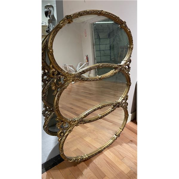 Large Gold Framed Horizontal Mirror (42" x 62")