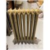 Image 1 : Vintage Cast Iron Radiator Painted Gold