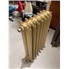 Image 2 : Vintage Cast Iron Radiator Painted Gold