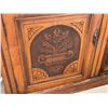 Image 3 : Edwardian Style Compact Sideboard with Carved Floral Door Panels (16" x 53" x 39" tall at the back)