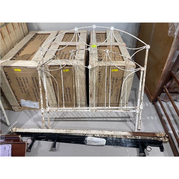 Vintage Cast Iron Bed Frame * Twin Size * Has side rails