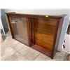 Image 2 : Vintage Glass Door Display Cabinet (shelf is 10" D but unit moulding is 16" D x 75" W 42" H)