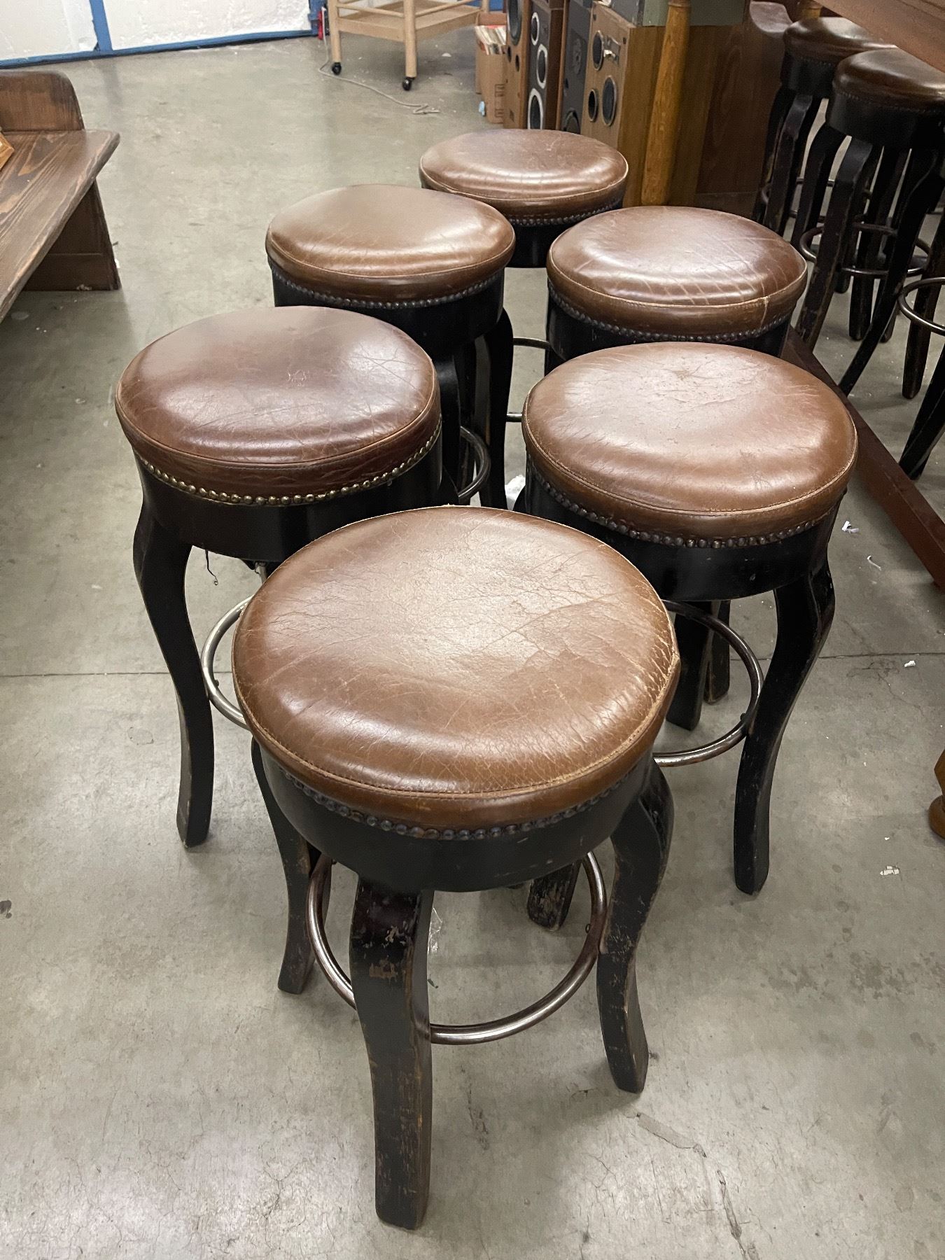 Pi Stools Set of 6 Vintage 29