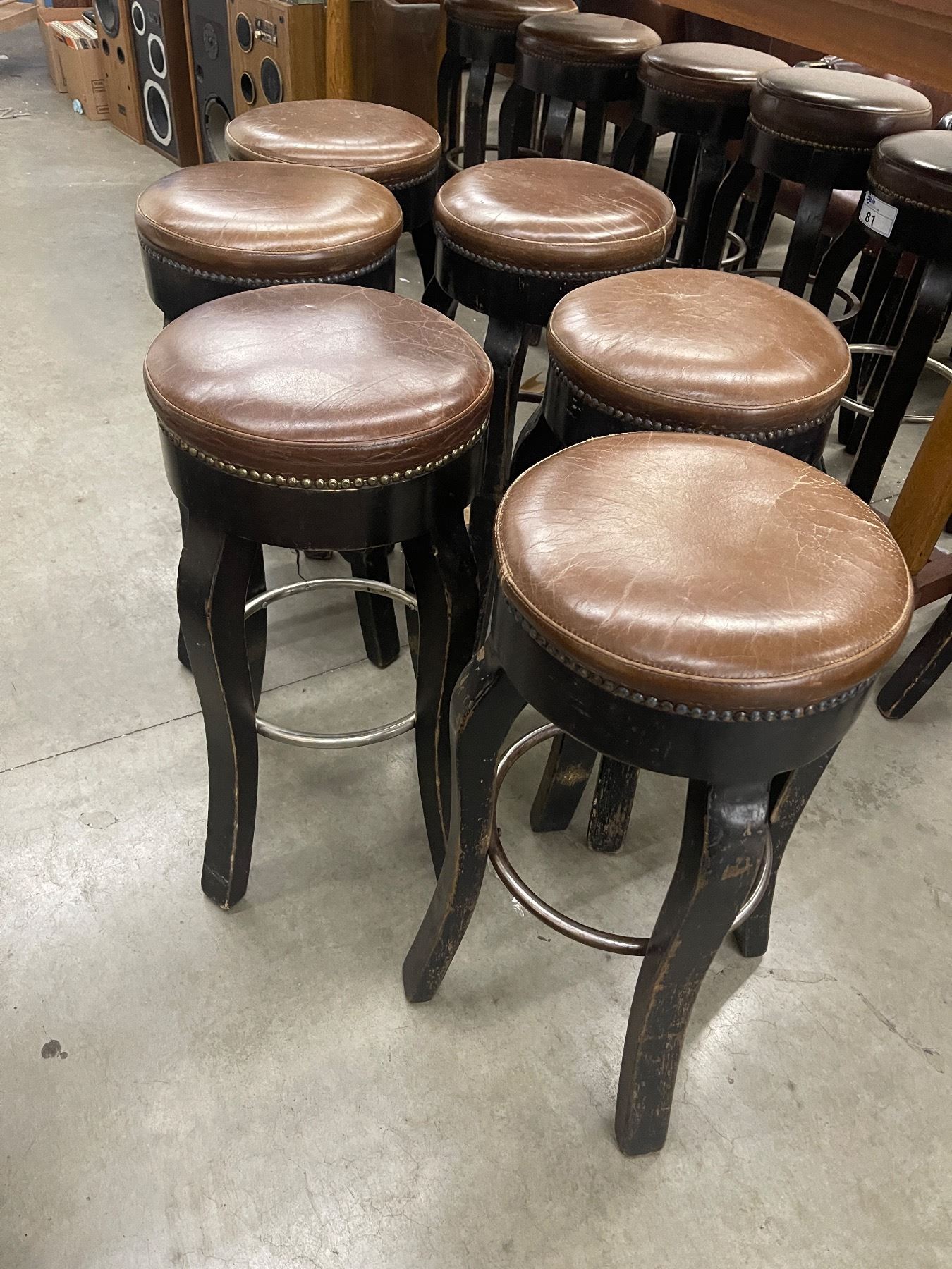 Pi Stools Set of 6 Vintage 29