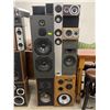 Image 1 : Tower of 10 Assorted Speakers Bolted Together