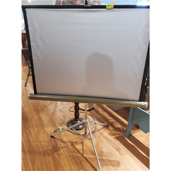 Vintage Portable Pop-up Movie Screen (screen is 20" x 40")