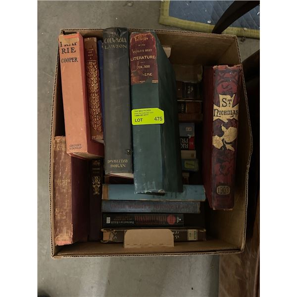 Box of Vintage Hard Cover Books