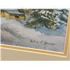 Image 2 : Signed Original Watercolour of a Winter Scene by  Helene L'Heureux (framed dimension:22" x 16")