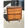 Image 2 : Mid Century 4 Drawer Tallboy Dresser - Approx: 34x18 & 38" tall (see photos)