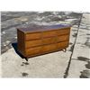 Image 1 : Mid Century 9 Drawer Lowboy Dresser - Approx: 58x18 & 31.25"T