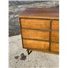 Image 2 : Mid Century 9 Drawer Lowboy Dresser - Approx: 58x18 & 31.25"T