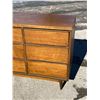 Image 4 : Mid Century 9 Drawer Lowboy Dresser - Approx: 58x18 & 31.25"T