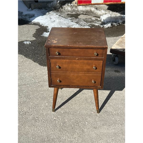 Mid Century Sewing Cabinet / Entry Table - Approx: 16.25 x 13.25 & 24"T