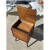 Image 3 : Mid Century Sewing Cabinet / Entry Table - Approx: 16.25 x 13.25 & 24"T