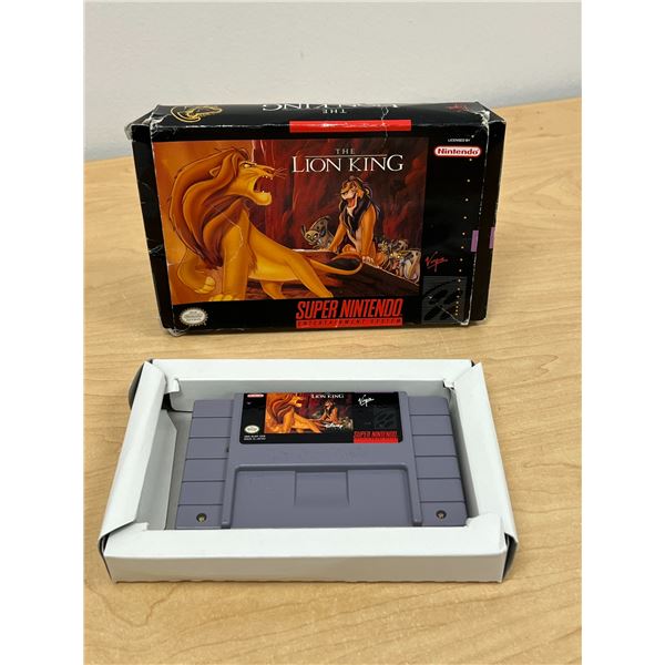 Super Nintendo Entertainment System SNES The Lion King with box (no manual) see photos