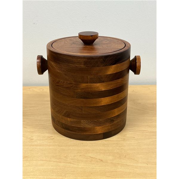 Mid Century Baribocraft Wooden Ice Bucket (plastic insert) - see all photos