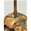 Image 4 : Vintage Burl Wood Handmade Table Lamp - Works - see all photos 18"T 6.5"W
