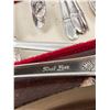 Image 6 : 100+ pcs Flatware in Wood Box Marked: 1847 Rogers Bros IS First Love (see all photos)