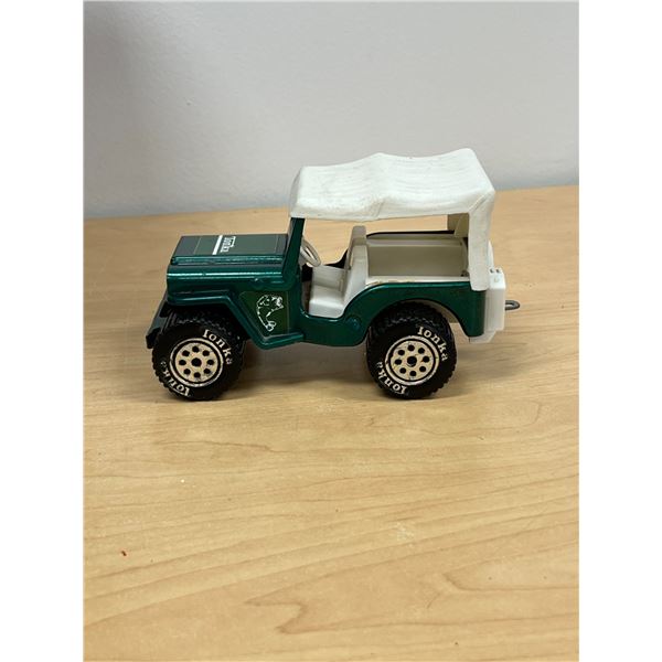 Vintage Tonka Pressed Steel Fishing Jeep Approx 7"