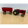 Image 1 : Vintage Large Metal Tonka Tractor & Trailer 21.5" together