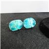 Image 3 : Stunning BIRKS 14K White gold Scarab ring with matching Scarab earrings