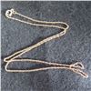 Image 1 : 10K Yellow gold 18" chain.  Very nice!  Marked 10K