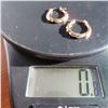 Image 2 : 10K Yellow gold earrings.  Approx 5/8" round.  Marked 10K