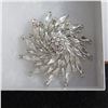 Image 3 : Stunning  vintage SHERMAN brooch.  Just lovely - so sparkly!