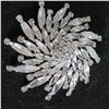 Image 4 : Stunning  vintage SHERMAN brooch.  Just lovely - so sparkly!