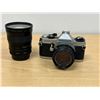 Image 1 : Vintage Pentax MG Film Camera & Makinon Lens - see all photos for condition / details