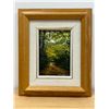 Image 1 : Small Original Hazel MacLeod (Winnipeg Beach) "Into the Woods" Frame approx: 12.25x10.25"