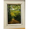 Image 2 : Small Original Hazel MacLeod (Winnipeg Beach) "Into the Woods" Frame approx: 12.25x10.25"