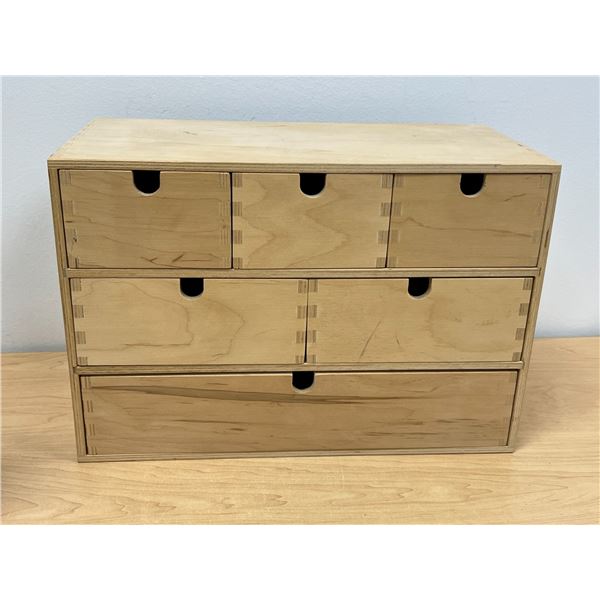 Nicely Built Wooden Storage / Organizer - Approx: 16.5 x 8 and 11.25"T