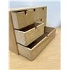 Image 3 : Nicely Built Wooden Storage / Organizer - Approx: 16.5 x 8 and 11.25"T