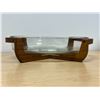 Image 2 : Teak Wood Holder with 13.5" Pyrex Oval Baking Dish
