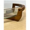 Image 3 : Teak Wood Holder with 13.5" Pyrex Oval Baking Dish