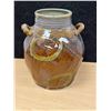 Image 1 : Artist Signed Studio Art Pottery Vessel / Planter Pot Approx: 8"T 7"W