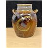 Image 4 : Artist Signed Studio Art Pottery Vessel / Planter Pot Approx: 8"T 7"W