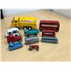 Image 1 : 10 Vintage Diecast & Similar toys - mostly Lesney - Yellow tonka 5.5" (played condition)