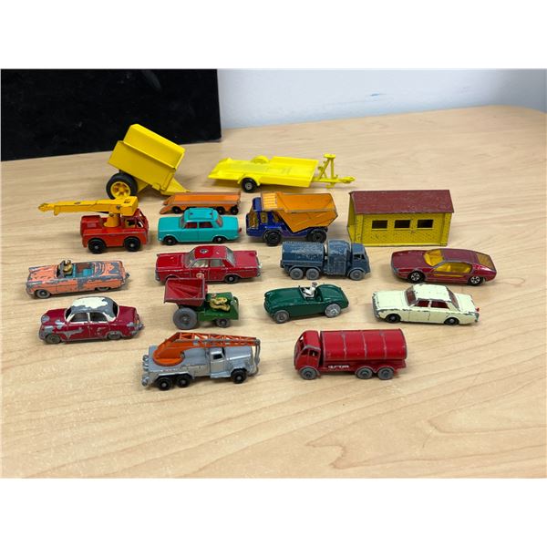 17 Vintage Diecast & Similar toys - mostly Lesney (played condition)