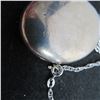 Image 6 : Sterling locket and 20"chain.  Beautiful large vintage locket!   Both marked STERLING