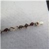 Image 4 : 925 bracelet with deep red/amber coloured stones.  Really nice - seems well made.  Marked 925